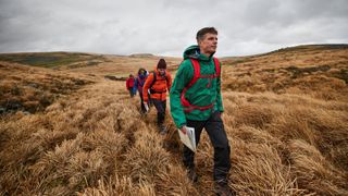 A group of hikers in Wales