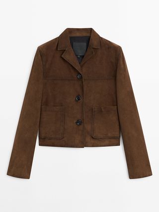 massimo dutti, Suede Jacket