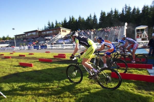 The men are off for a round of sprinting.