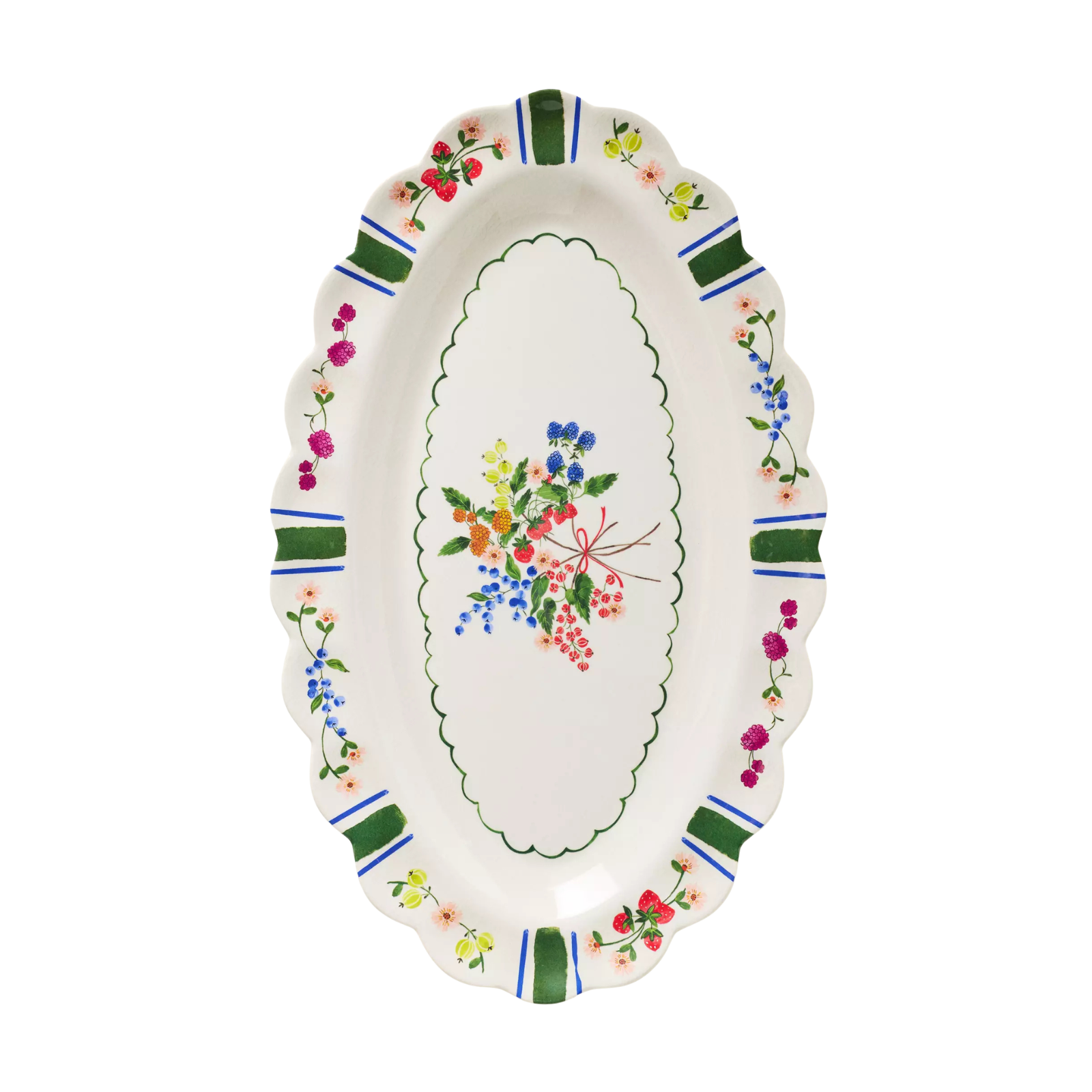 Anthropologie floral melamine platter