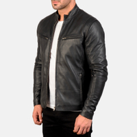 The Jacket Maker Ionic Black Leather Jacket:&nbsp;now £204 at The Jacket Maker