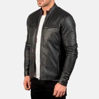 The Jacket Maker Ionic Black Leather Jacket:&nbsp;now £204 at The Jacket Maker