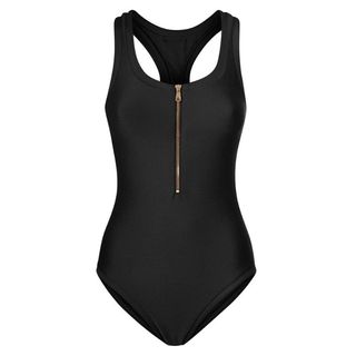 Heidi Klein Black Racerback Swimsuit