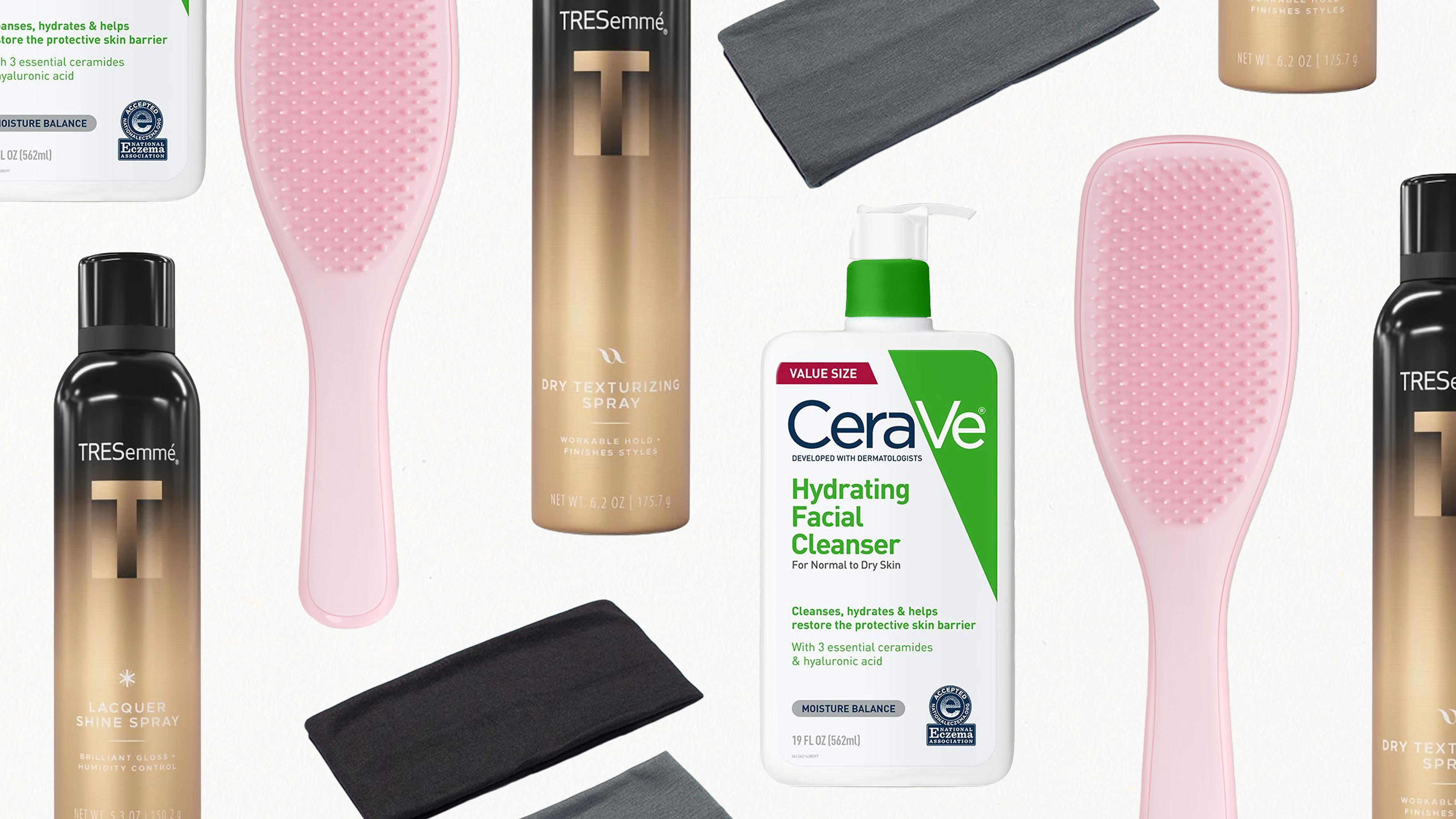 Drugstore product collage
