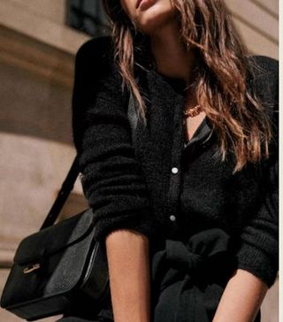 Image of black cardigan 