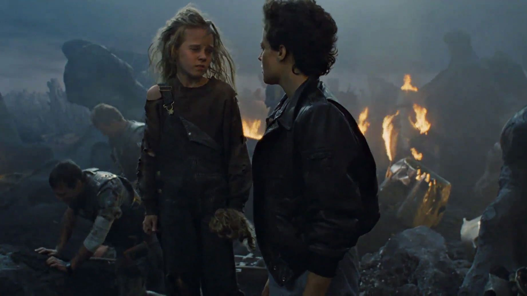 Screenshot from the 1986 sci-fi movie 