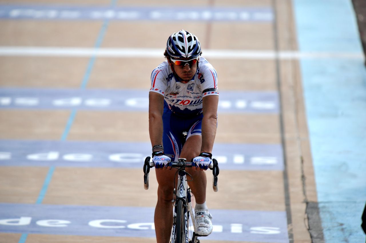 Filippo Pozzato had to settle for second behind Tom Boonen at Paris-Roubaix in 2009.