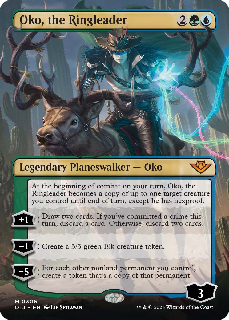 Oko the Ringleader borderless art