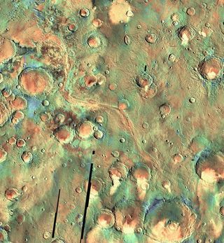 This apparent flood channel in the Martian southern hemisphere is one of the oldest valleys known on the Red Planet. Its layered terrain contains several different types of clays, giving Curiosity the chance to study changes in wet conditions over the eon