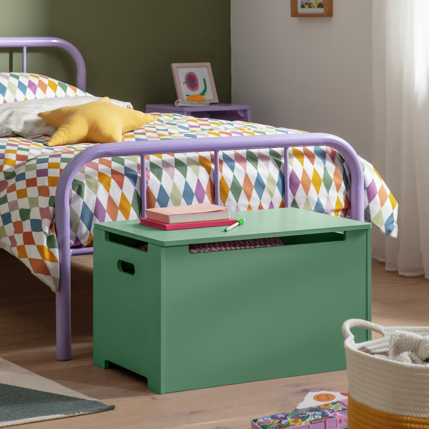 Habitat Kids Joni Toy Box - Green