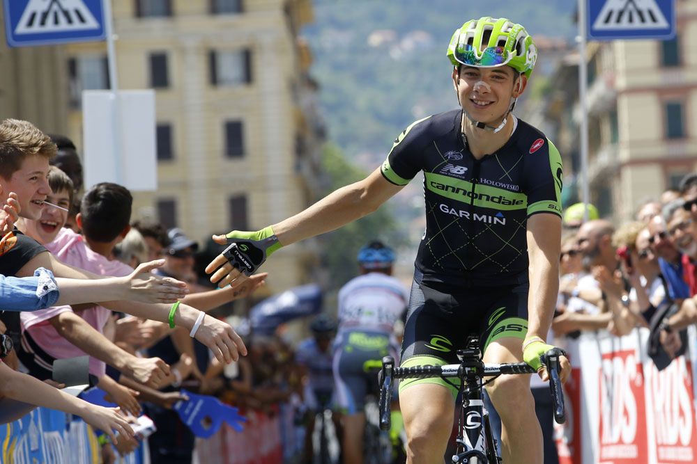 Yesterday's winner Davide Formolo is popular with the fans