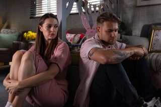 Sienna Blake and Ethan Williams in Hollyoaks.