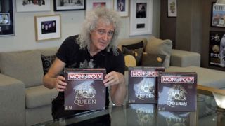 Brian May with Queen Monopoly