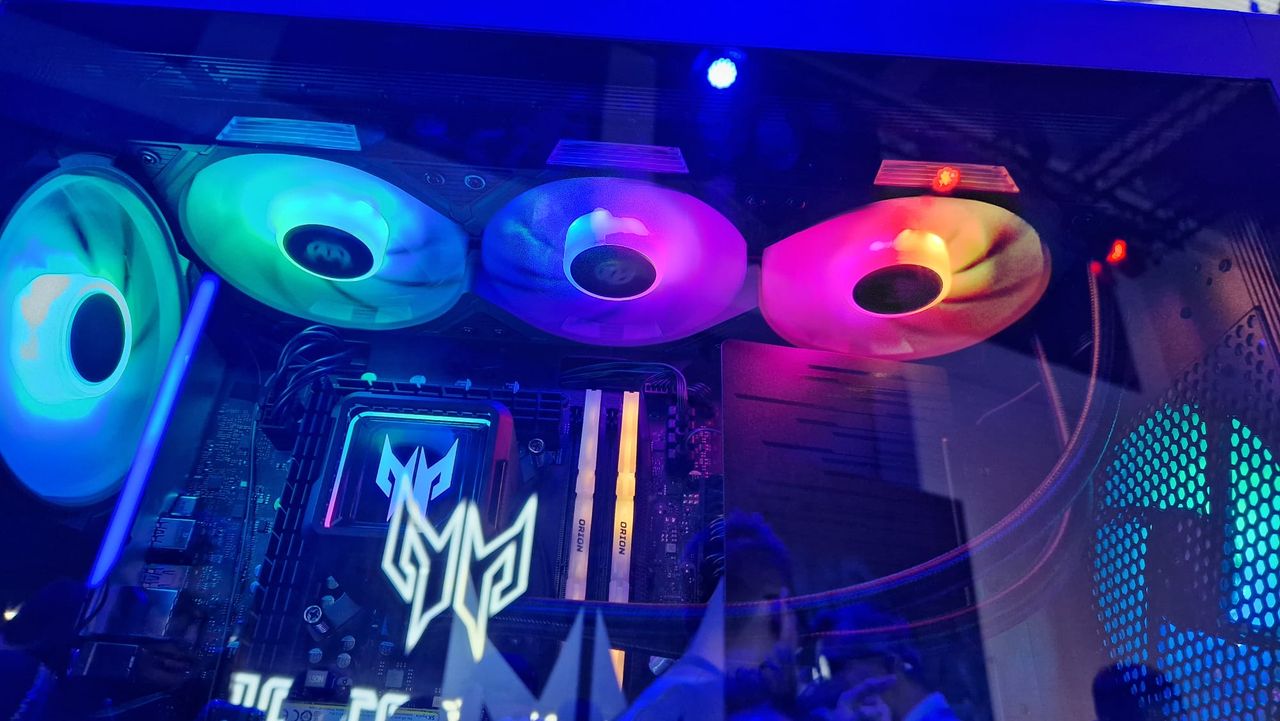 The new AIO cooler in the 2024 Acer Predator Orion 7000