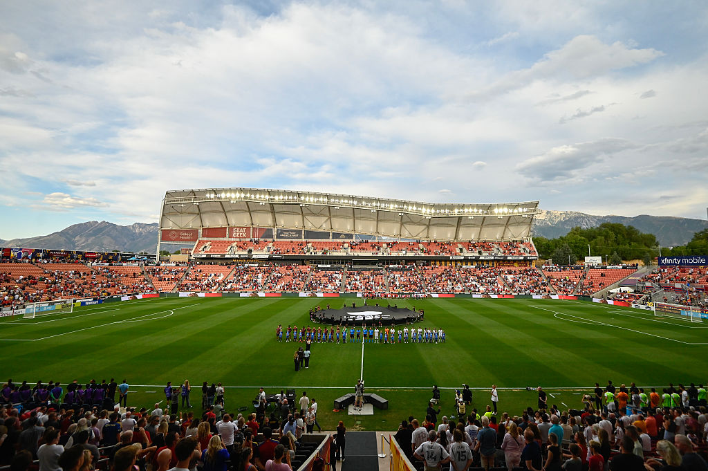 A general view before the Leagues Cup Phase One match between Real Salt Lake and Quer&amp;eacute;taro FC at America First Field on August 06, 2025 in Sandy, Utah