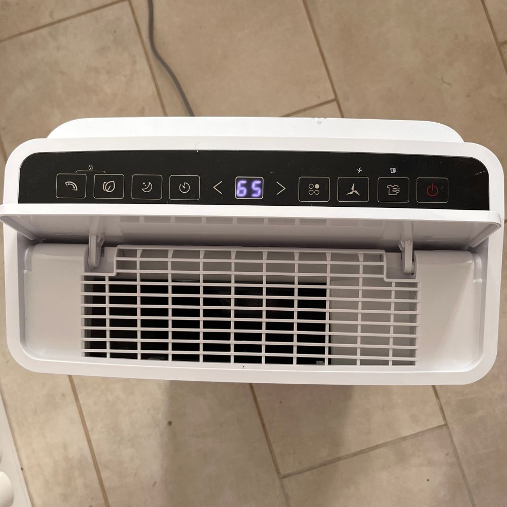 wessex dehumidifier 20L control panel