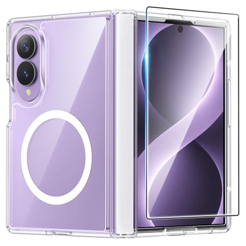Fntcase for Samsung Galaxy Z-Fold-8 Case Full Hinge Protection Clear Cover