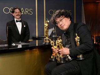 Bong Joon-ho at the 2020 Academy Awards.