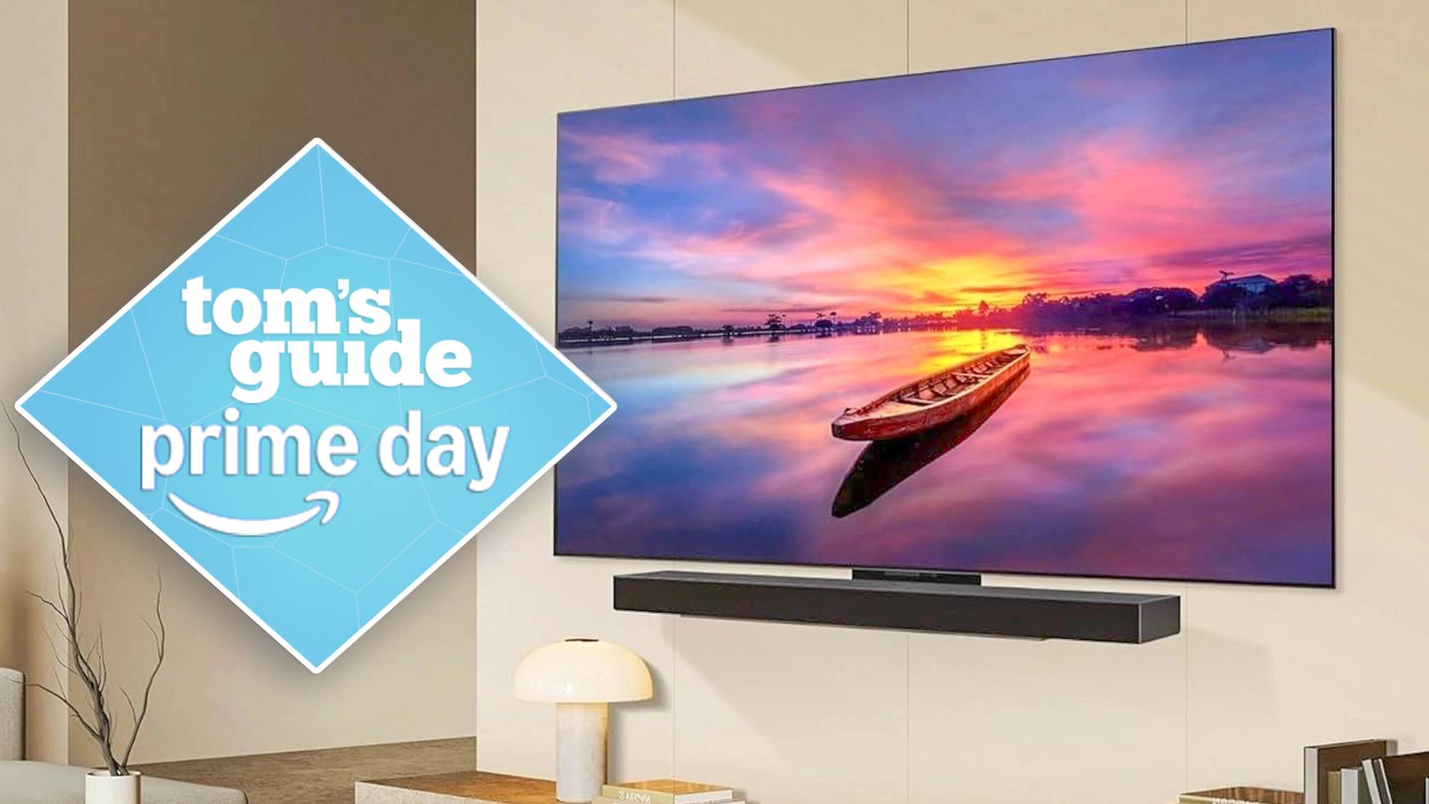 LG C5 OLED with a Tom&#039;s Guide Prime Day deal tag