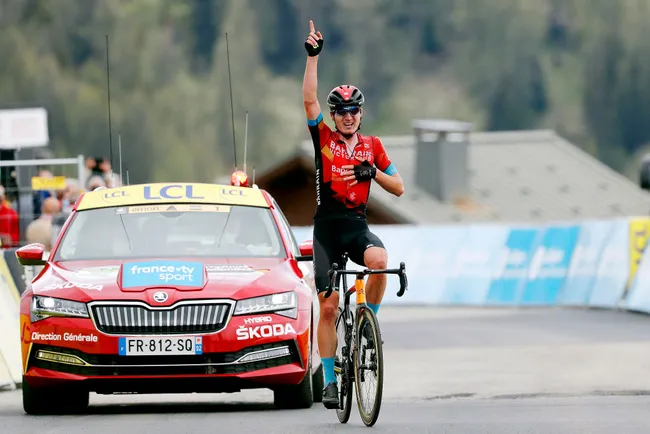 La vittoria di Mark Padun a La Plagne (foto: Getty Images Sport)
