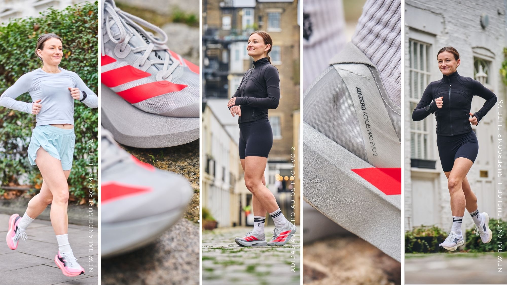 Senior Health Editor Ally Head testing the best carbon plate trainers from New Balance and adidas