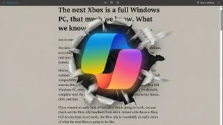 Copilot ripping through a Read Aloud page.