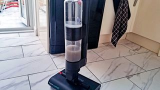 Dyson WashG1 wet floor cleaner dirty water