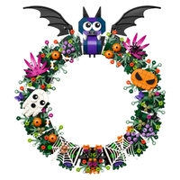 Halloween Wreath | View at Lego- Price: - Ages: - Pieces: - Minifigures: - Item number: