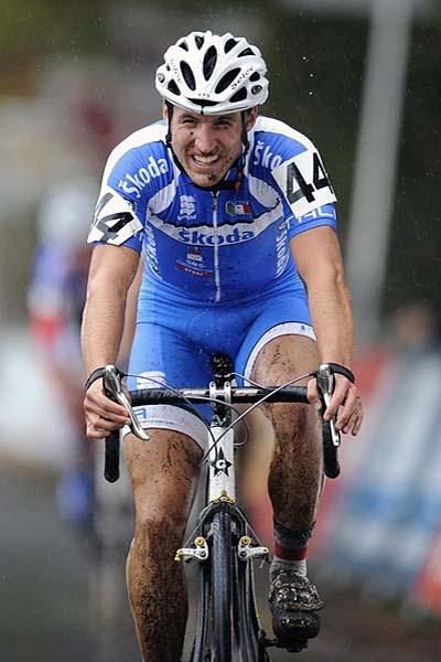 Elia Silvestri (Italy) at the finish, where he was fifth.