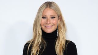 Gwyneth Paltrow wears a black polo neck jumper as she attends the 2023 CFDA Fashion Awards in 2023