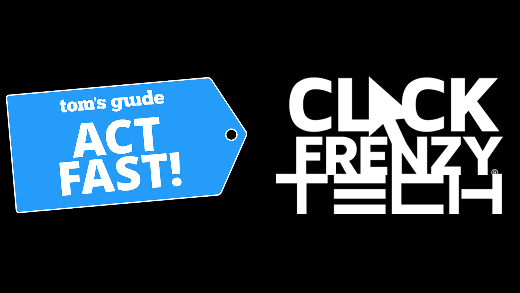 Tom's Guide deal badge and Tech Frenzy logo