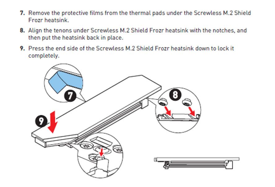 MSI Screwless M.2 Shield Frozr