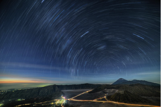 Milky Way Trails Before Sunrise