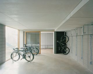 Bike storage at Barkly Street Apartments, Brunswick, Australia