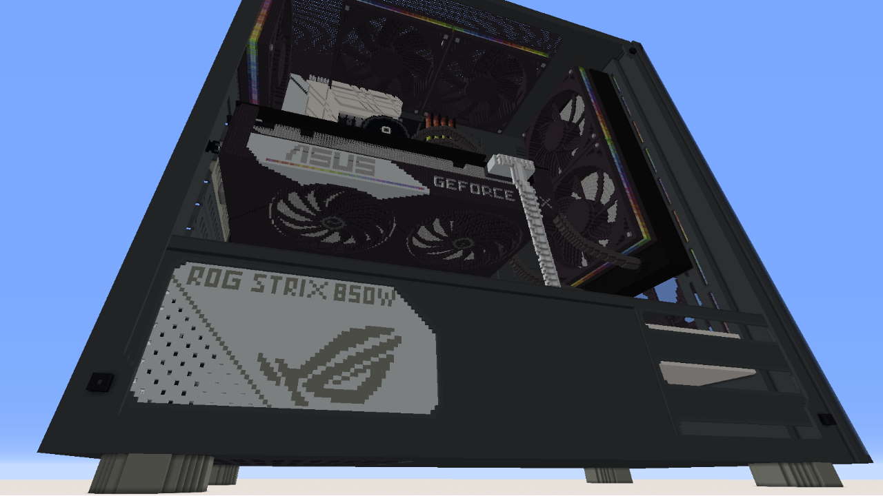  Someone spent 45 hours building an RTX 3070 gaming PC in Minecraft 