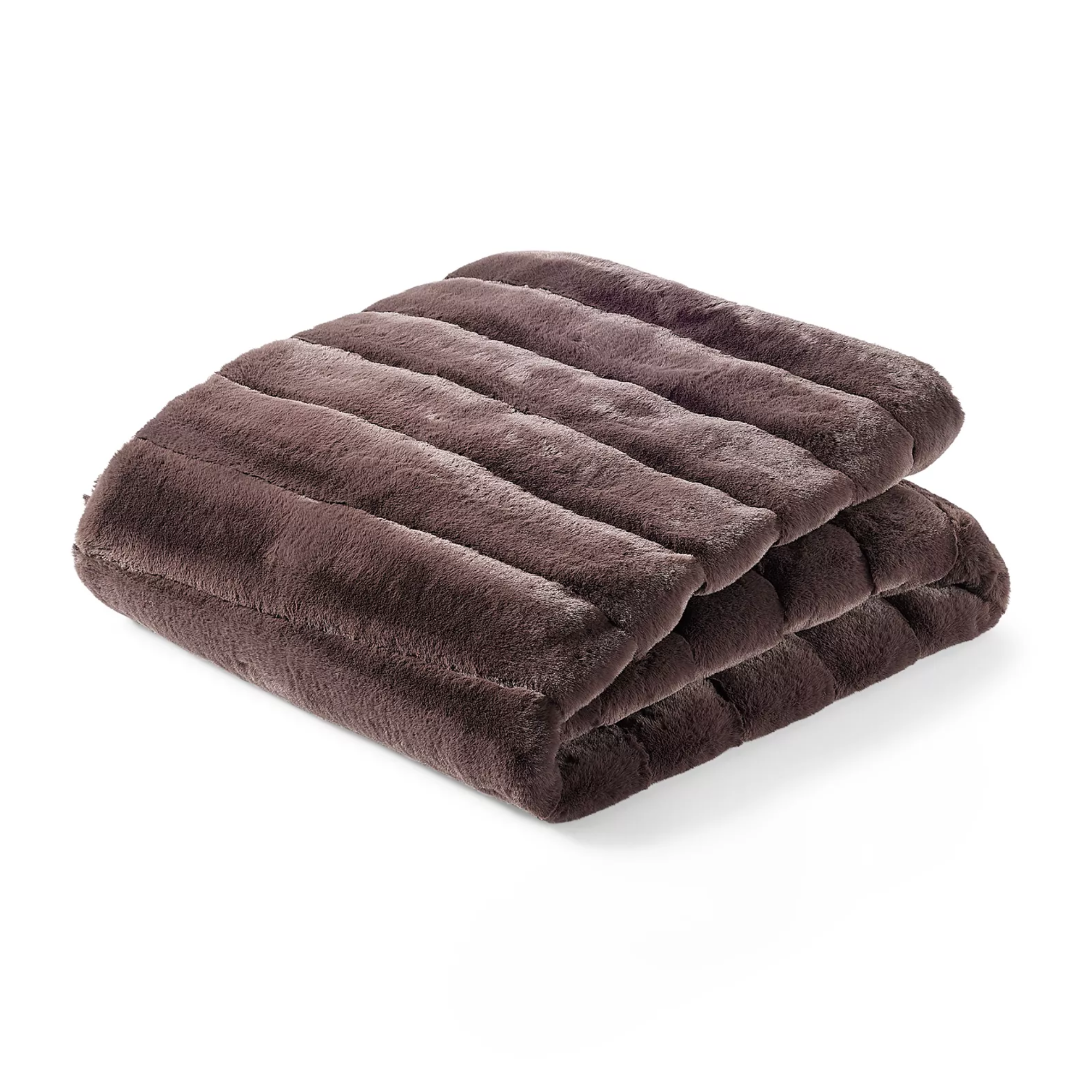 a chocolate brown blanket