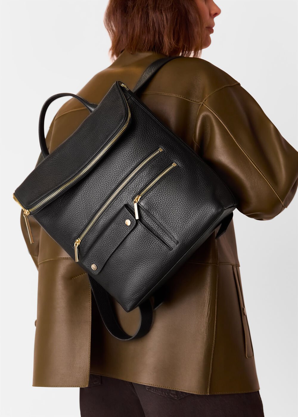 Black Farrow Pocket Detail Backpack