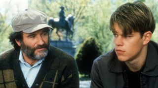 Robin Williams and Matt Damon in Good Will Hunting