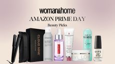 A collage of today's Prime Day deals including Cloud Nine, Living Proof, L'Oreal, Elizabeth Arden, Eve Lom and Isle of Paradise