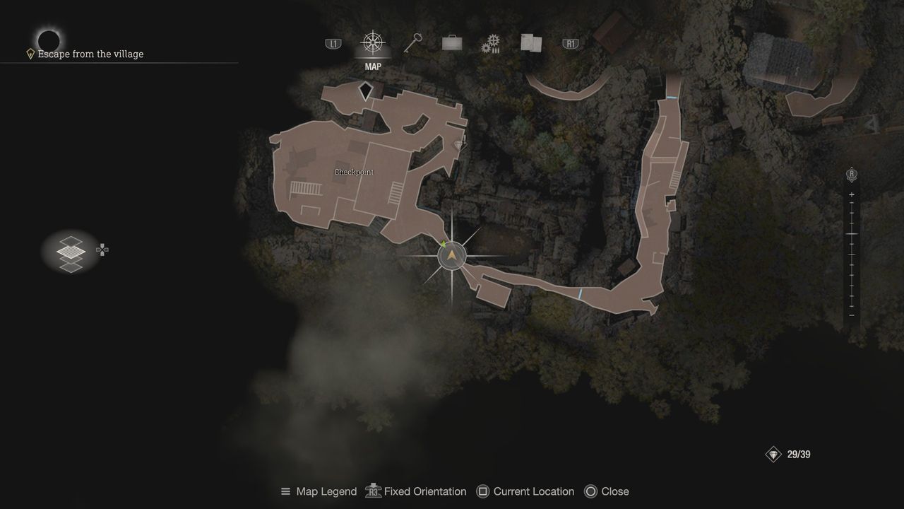 Resident Evil 4 Remake Clockwork Castellan near the Checkpoint