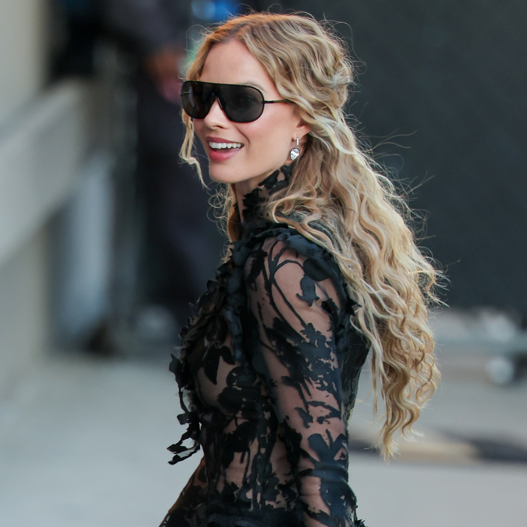 Margot Robbie began her 'Wuthering Heights' press tour in a lacy naked little black dress from Alexander McQueen