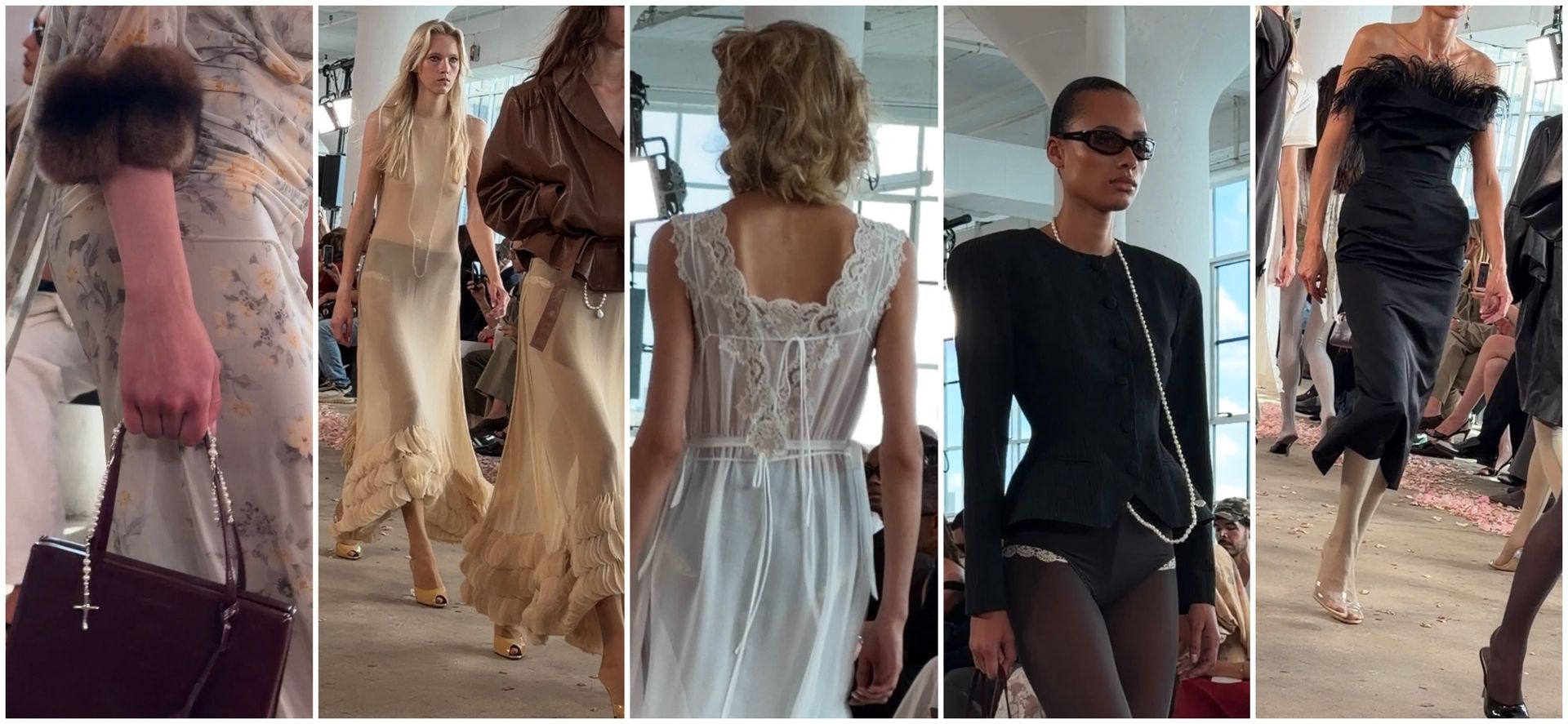 collage of Alexis Badiyi New York Fashion Week photo diary