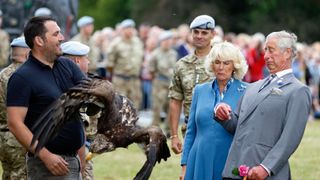 King Charles most memorable moments - Prince Charles gets startled by eagle at Sandringham Flower Show