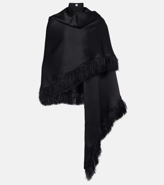 Fringed Charmeuse Scarf