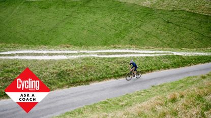 Male cyclist training towards riding a century faster