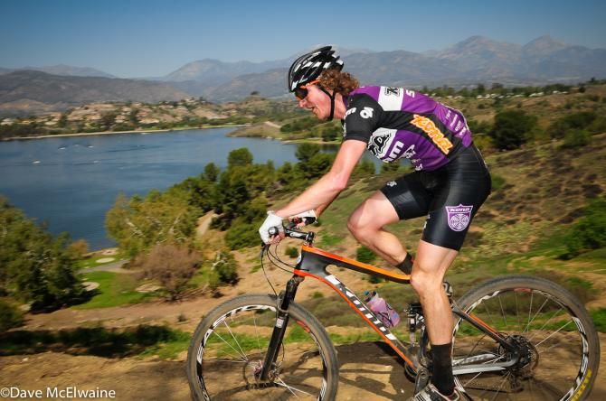 Barry Wicks (Kona) cresting the top of the mountain