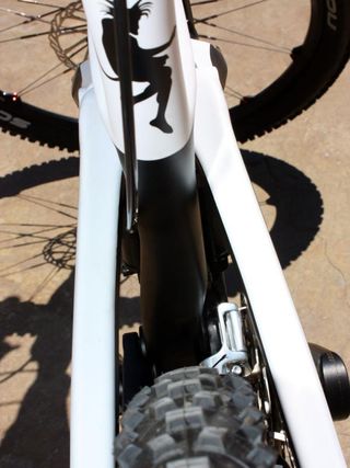 Seat tubes are asymmetrical on the Jekyll frames to maintain high pedaling and frame stiffness while also making room for front derailleurs.