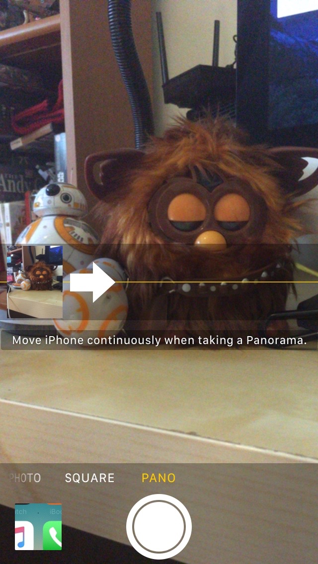 Panorama on the Camera app