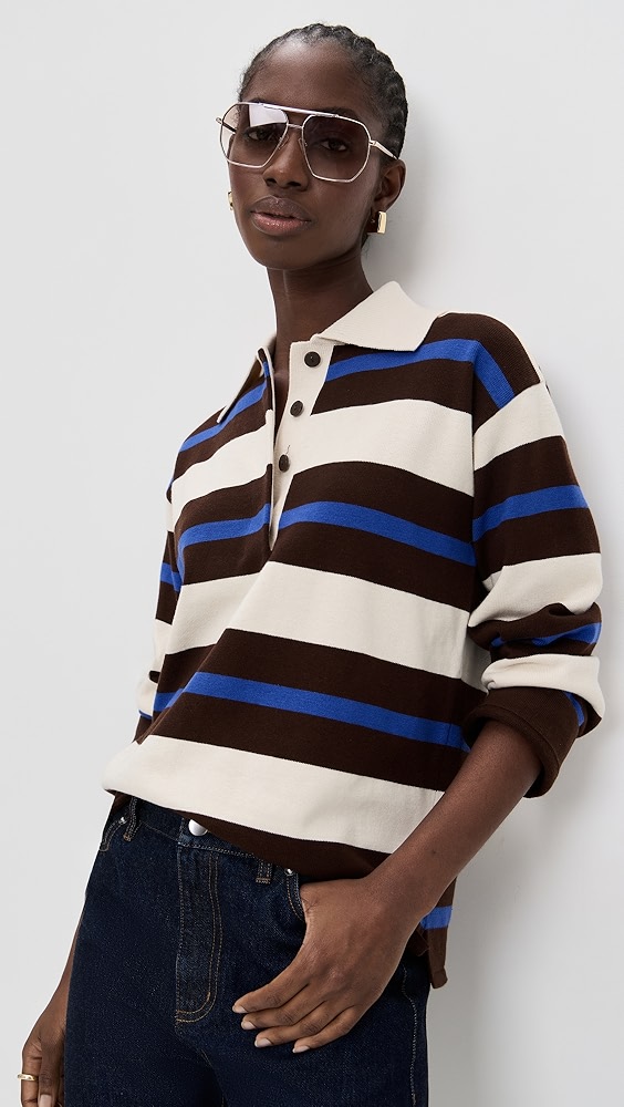 Aligne Ester Knitted Rugby Sweater