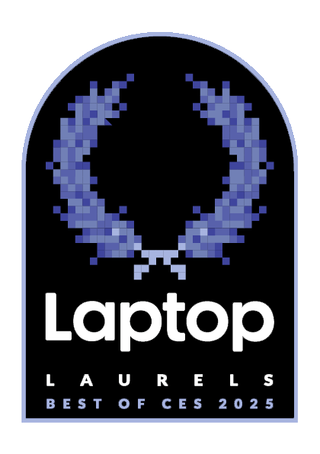 Laptop Mag CES 2025 Laptop Laurels award badge.